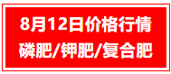 【掌郎播报】8月12日磷肥、钾肥、复合肥价格行情